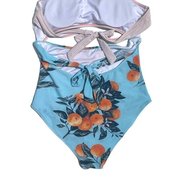 Cupshe Orange Turned Red Swimsuit, size Large - Picture 8 of 12